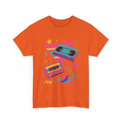 Retro Cassette Tape Tee — 80s Vaporwave Music Graphic T-Shirt