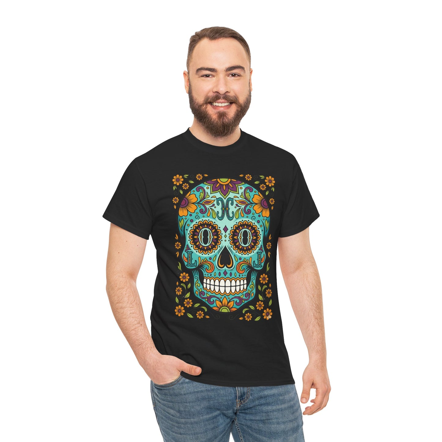 Mexican Loco Skull T‑Shirt — "Loco" Day of the Dead Graphic Tee