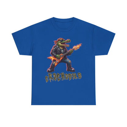 Crocodile Rock Guitar Tee — Vintage Rock Alligator Graphic T-Shirt