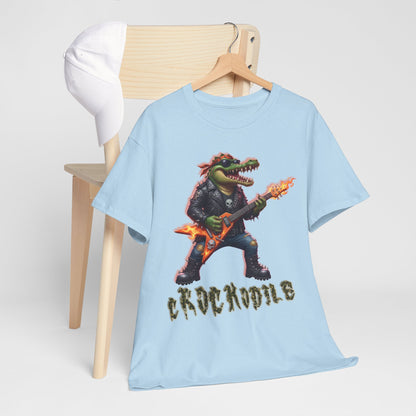 Crocodile Rock Guitar Tee — Vintage Rock Alligator Graphic T-Shirt