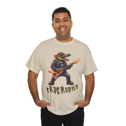 Crocodile Rock Guitar Tee — Vintage Rock Alligator Graphic T-Shirt