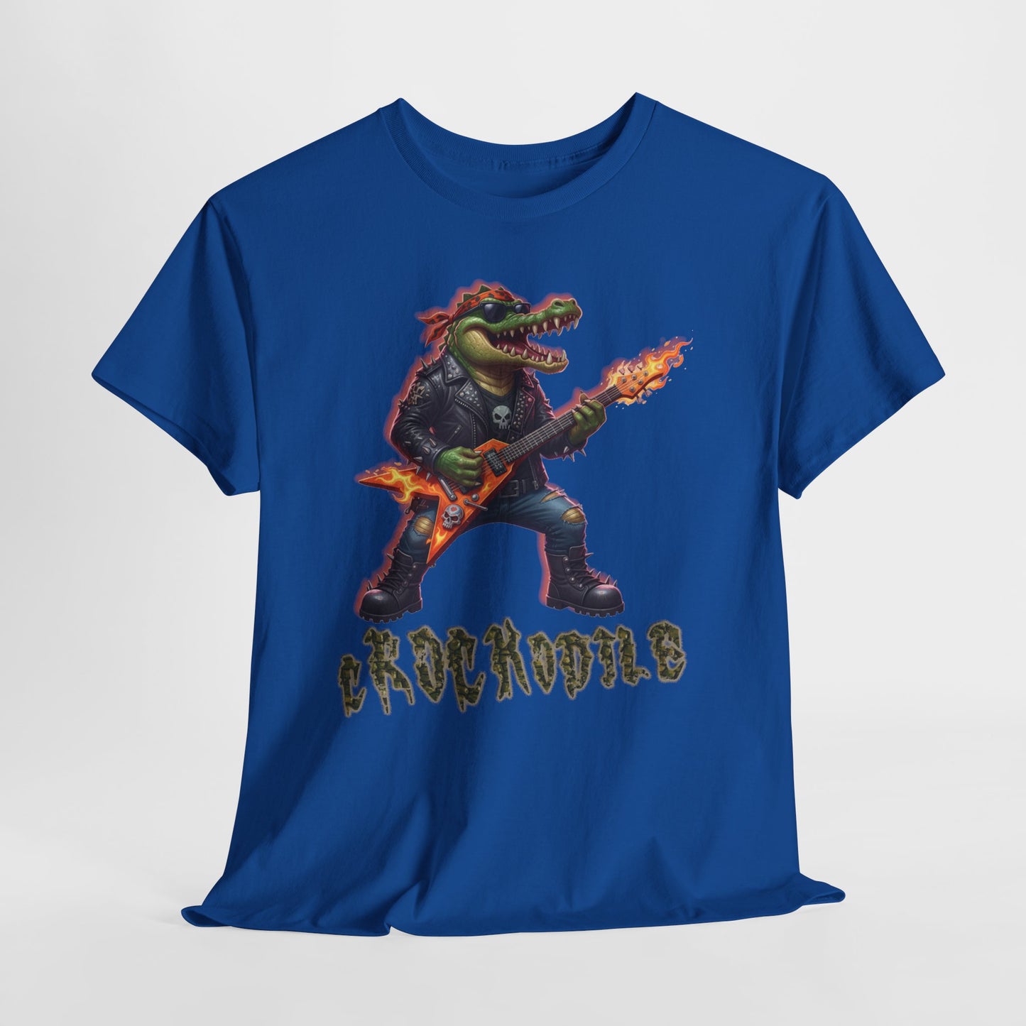 Crocodile Rock Guitar Tee — Vintage Rock Alligator Graphic T-Shirt