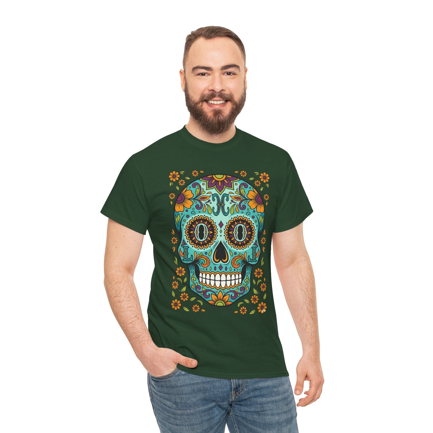 Mexican Loco Skull T‑Shirt — "Loco" Day of the Dead Graphic Tee
