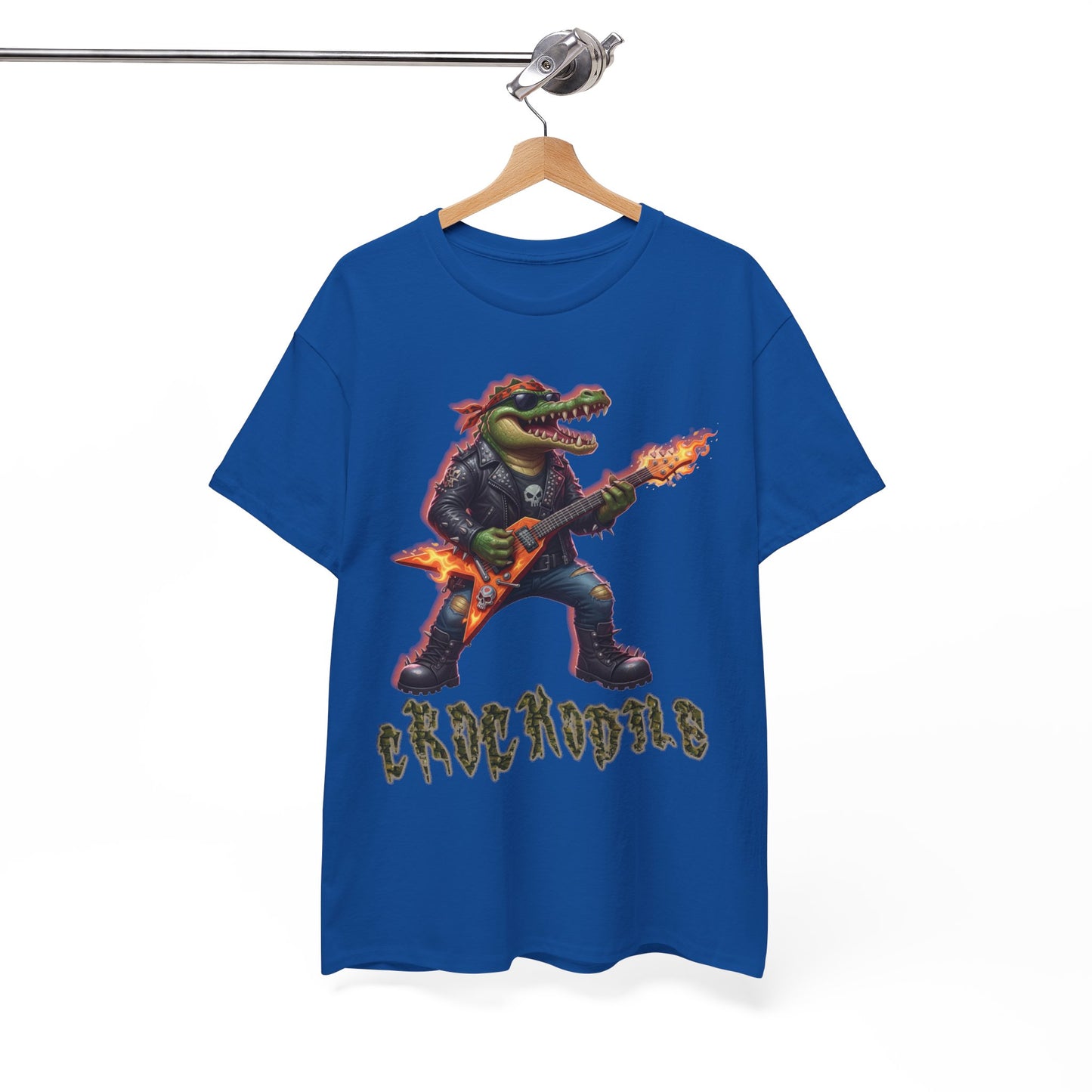 Crocodile Rock Guitar Tee — Vintage Rock Alligator Graphic T-Shirt