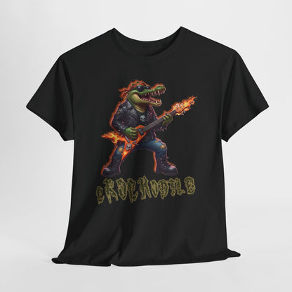 Crocodile Rock Guitar Tee — Vintage Rock Alligator Graphic T-Shirt