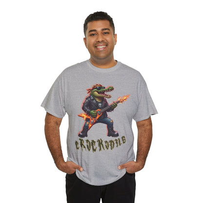 Crocodile Rock Guitar Tee — Vintage Rock Alligator Graphic T-Shirt