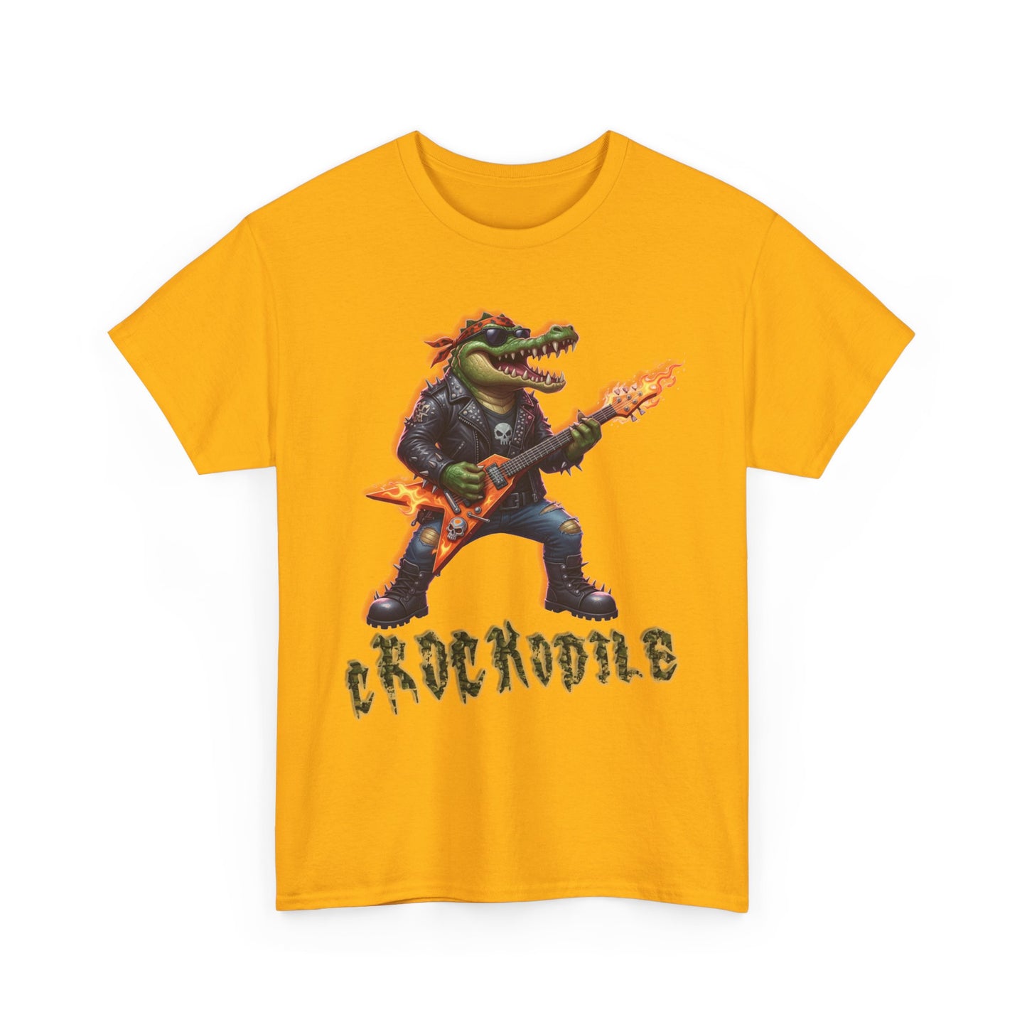 Crocodile Rock Guitar Tee — Vintage Rock Alligator Graphic T-Shirt