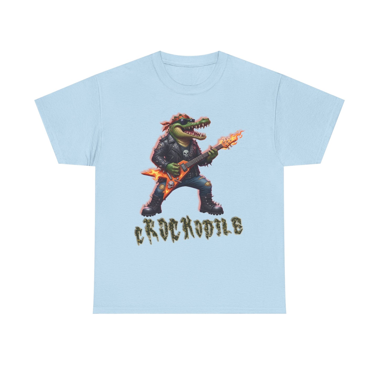 Crocodile Rock Guitar Tee — Vintage Rock Alligator Graphic T-Shirt