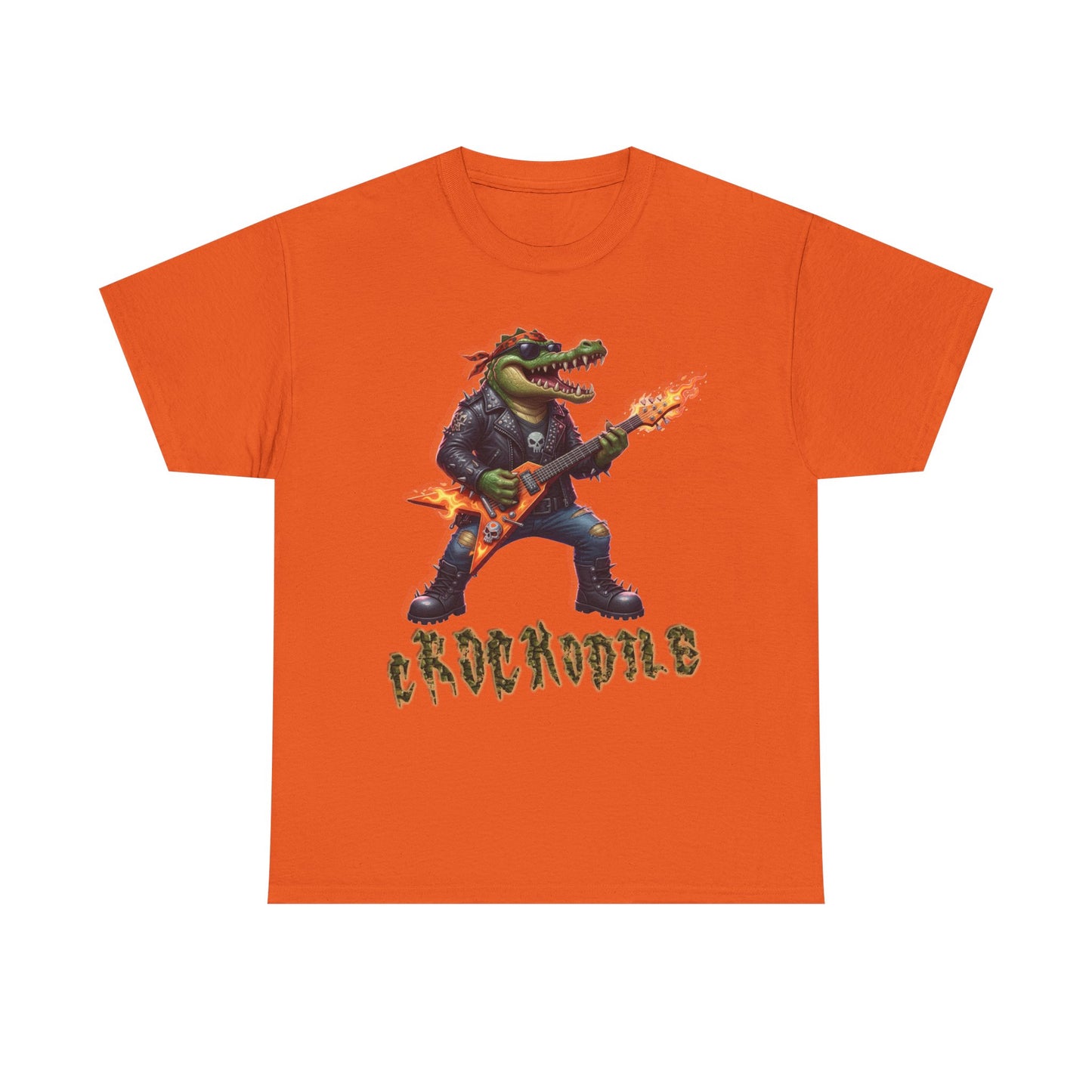 Crocodile Rock Guitar Tee — Vintage Rock Alligator Graphic T-Shirt