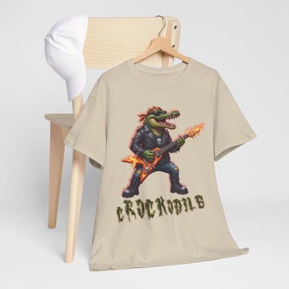 Crocodile Rock Guitar Tee — Vintage Rock Alligator Graphic T-Shirt
