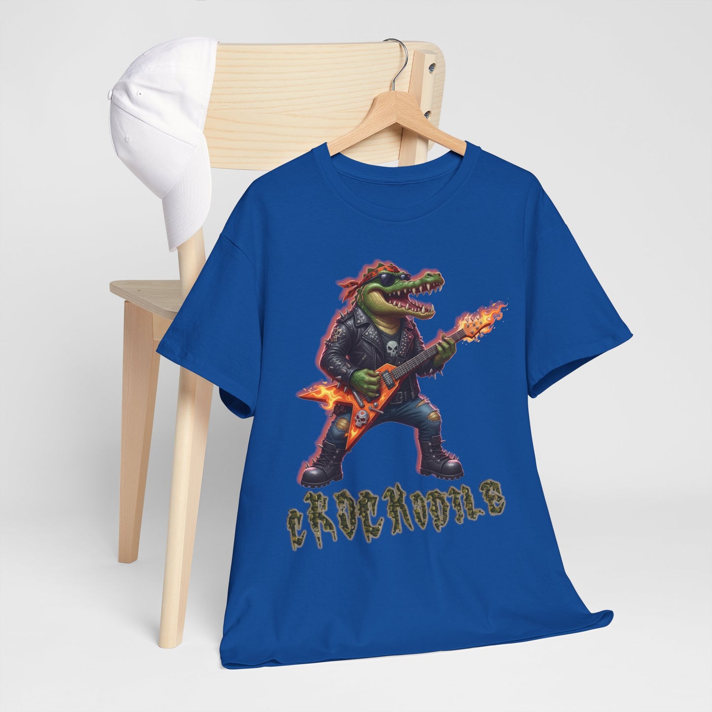 Crocodile Rock Guitar Tee — Vintage Rock Alligator Graphic T-Shirt