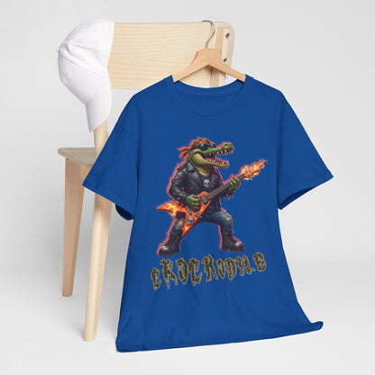 Crocodile Rock Guitar Tee — Vintage Rock Alligator Graphic T-Shirt