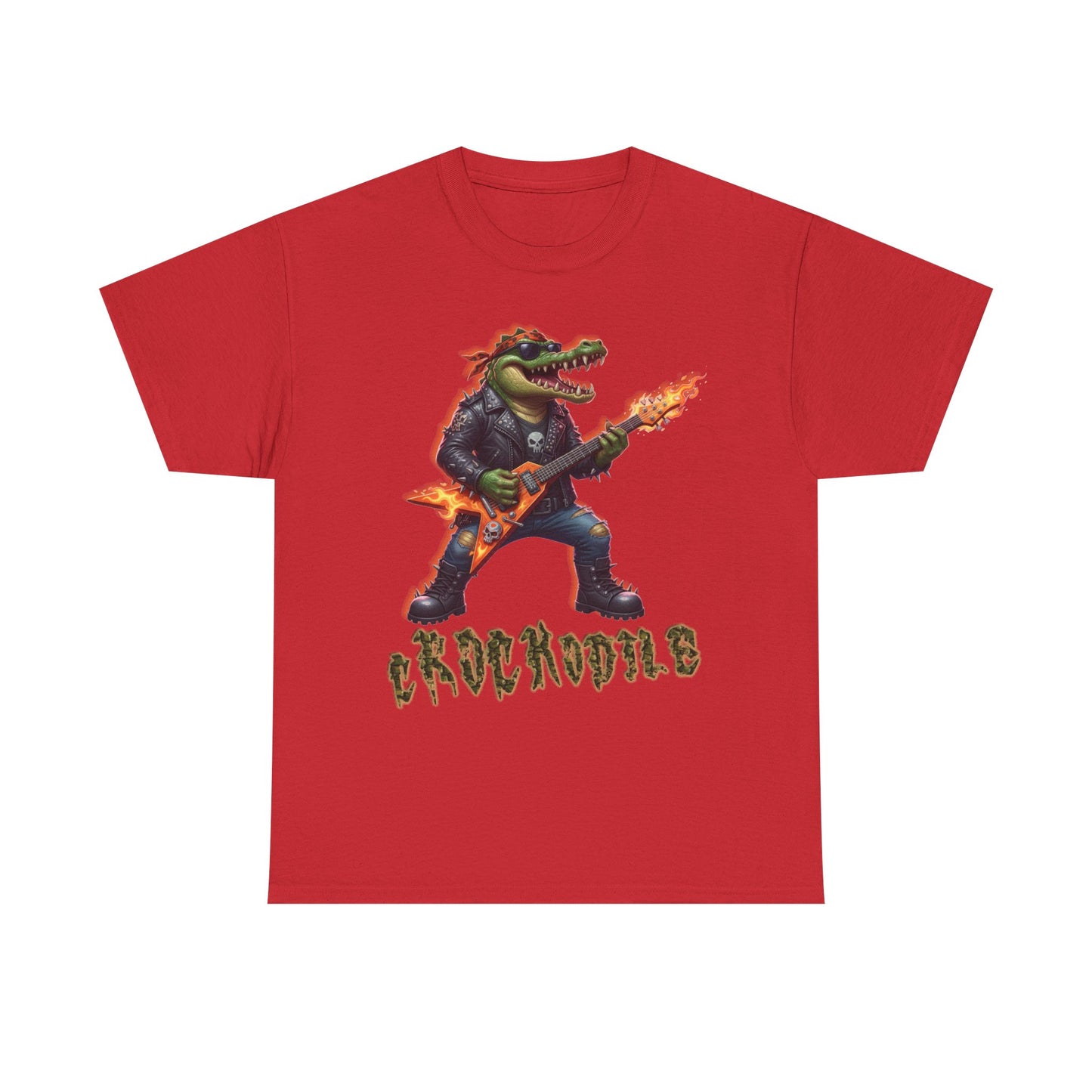 Crocodile Rock Guitar Tee — Vintage Rock Alligator Graphic T-Shirt
