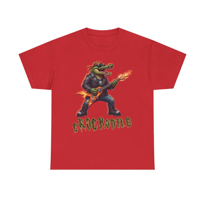 Crocodile Rock Guitar Tee — Vintage Rock Alligator Graphic T-Shirt