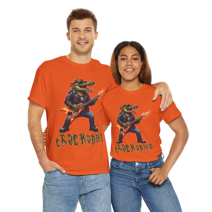 Crocodile Rock Guitar Tee — Vintage Rock Alligator Graphic T-Shirt