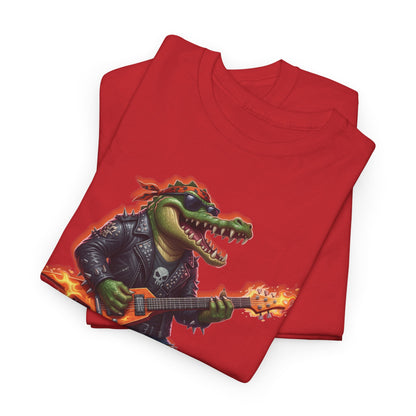 Crocodile Rock Guitar Tee — Vintage Rock Alligator Graphic T-Shirt