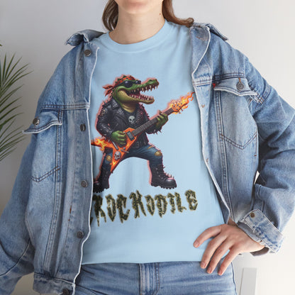 Crocodile Rock Guitar Tee — Vintage Rock Alligator Graphic T-Shirt