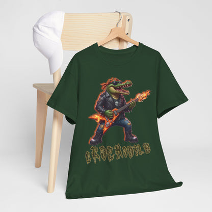 Crocodile Rock Guitar Tee — Vintage Rock Alligator Graphic T-Shirt