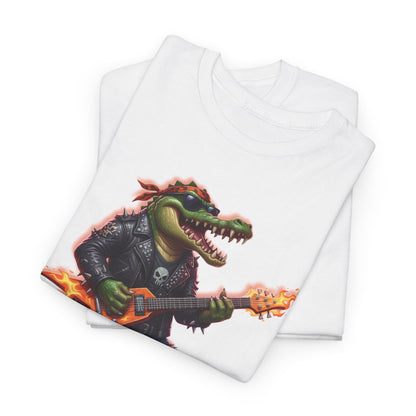 Crocodile Rock Guitar Tee — Vintage Rock Alligator Graphic T-Shirt