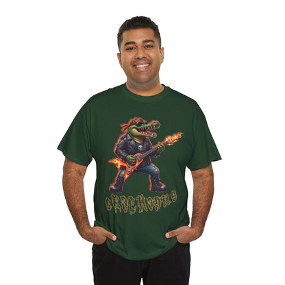Crocodile Rock Guitar Tee — Vintage Rock Alligator Graphic T-Shirt