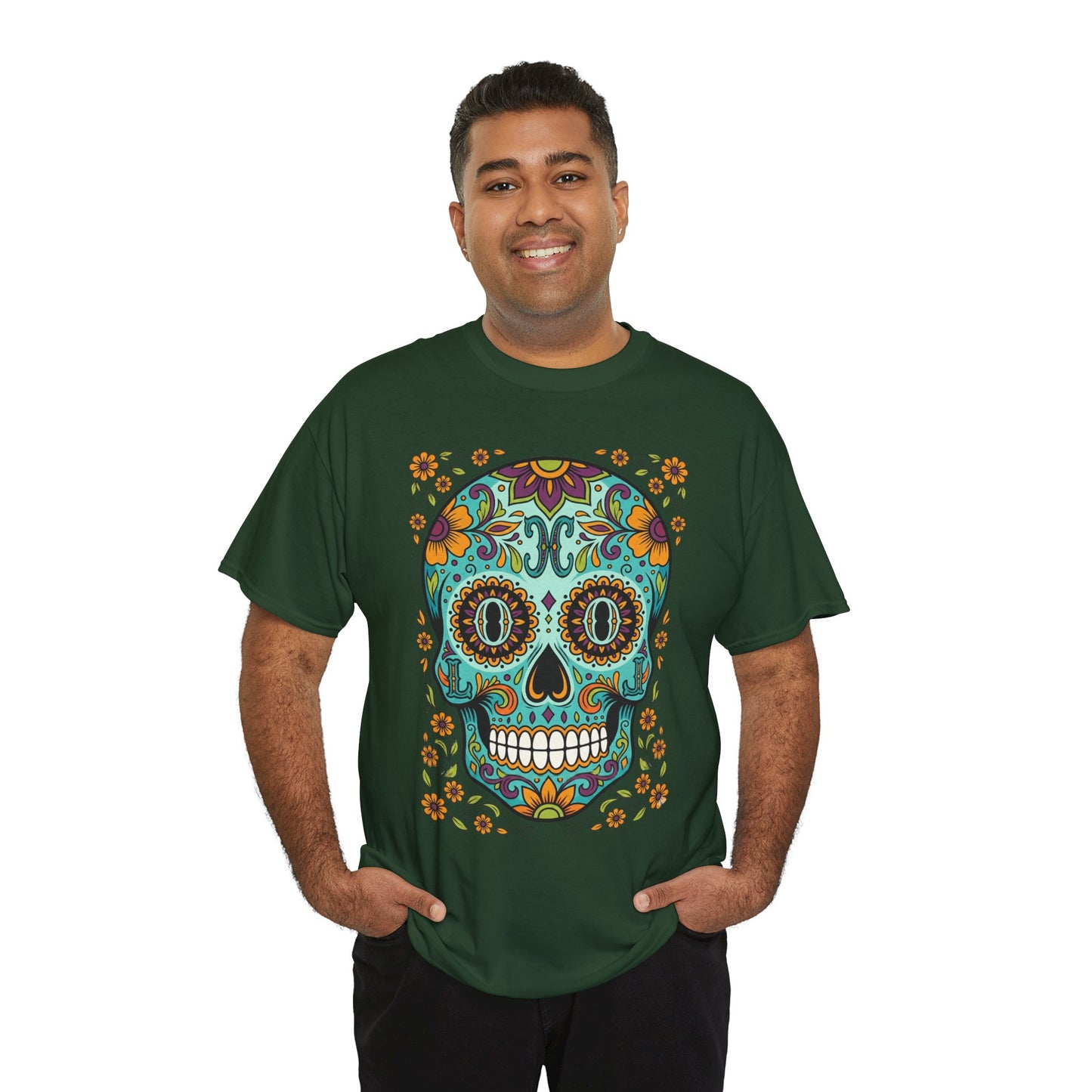 Mexican Loco Skull T‑Shirt — "Loco" Day of the Dead Graphic Tee