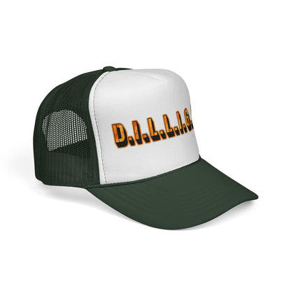 D.I.L.L.I.G.A.F. Trucker Cap — Bold Casual Mesh Back Hat for Everyday Wear