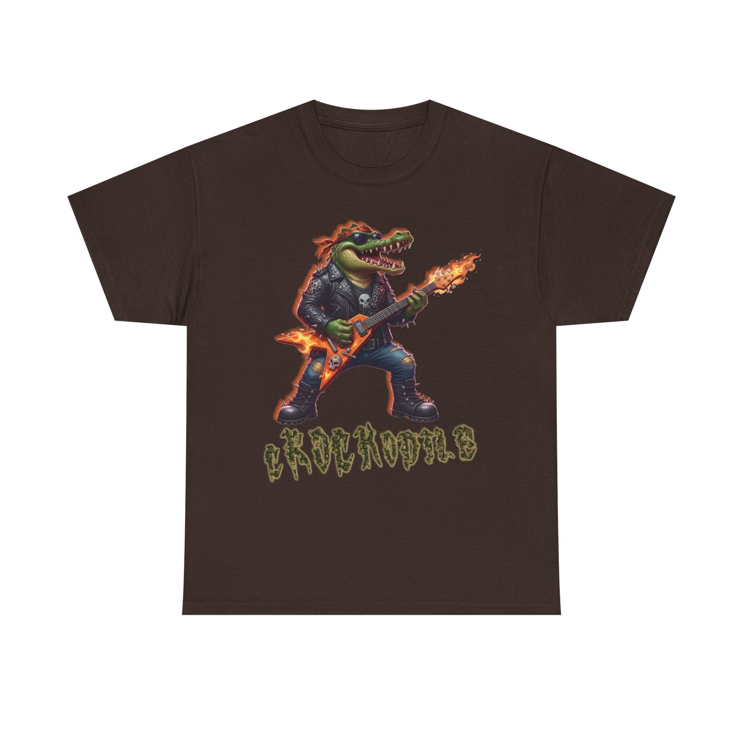 Crocodile Rock Guitar Tee — Vintage Rock Alligator Graphic T-Shirt
