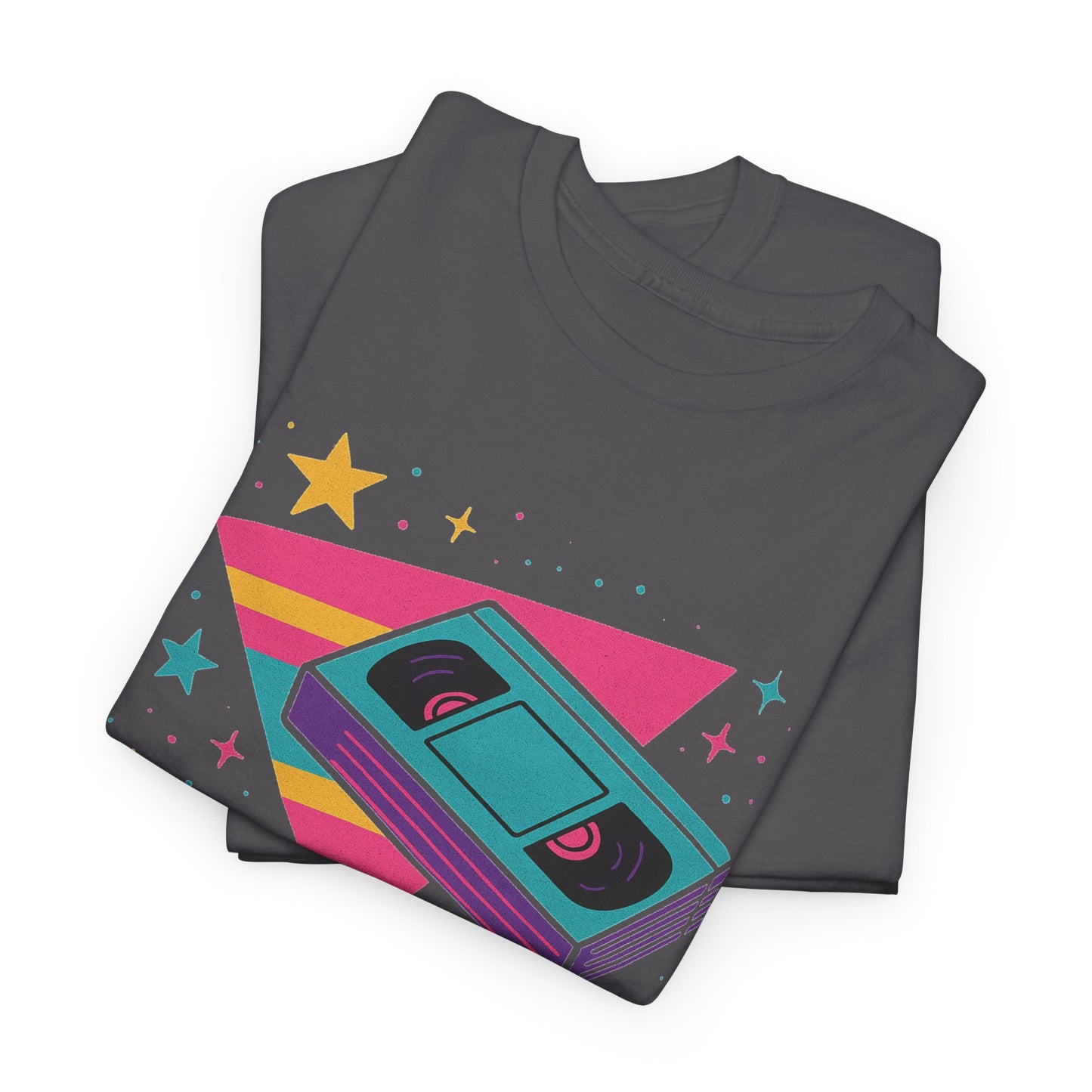 Retro Cassette Tape Tee — 80s Vaporwave Music Graphic T-Shirt