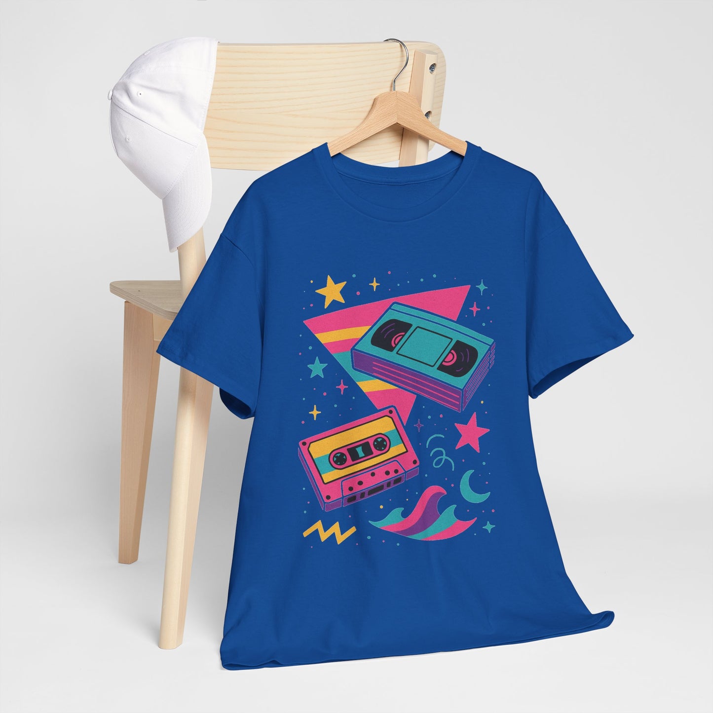 Retro Cassette Tape Tee — 80s Vaporwave Music Graphic T-Shirt