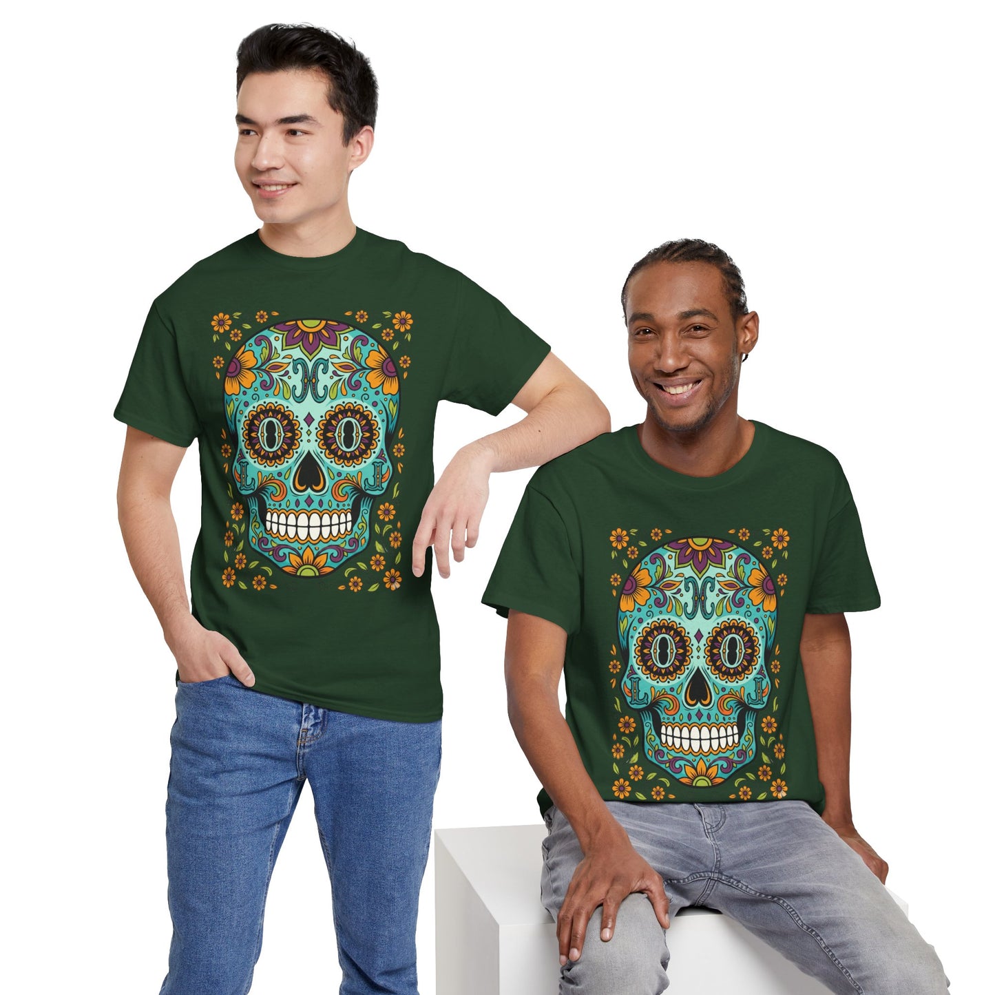 Mexican Loco Skull T‑Shirt — "Loco" Day of the Dead Graphic Tee
