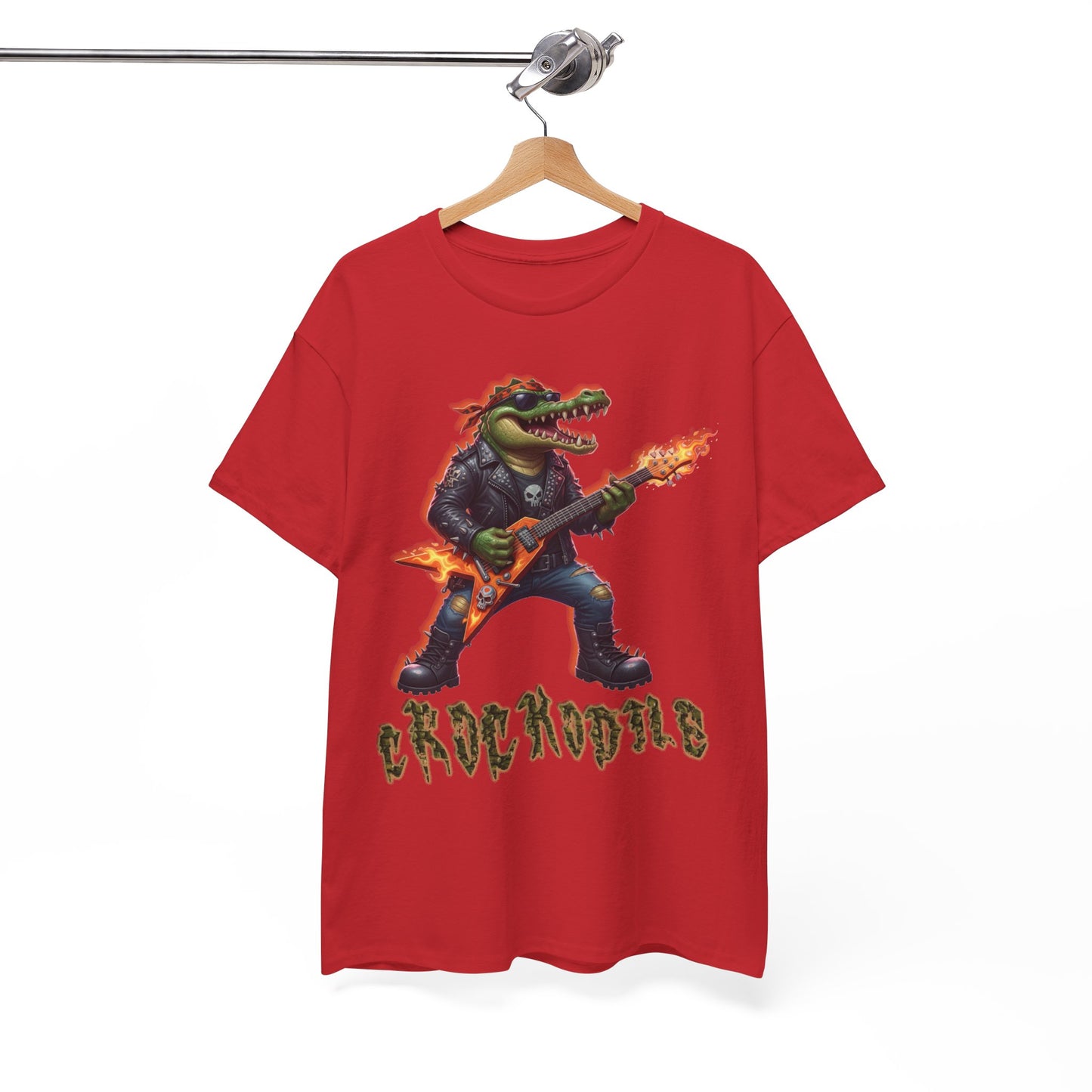 Crocodile Rock Guitar Tee — Vintage Rock Alligator Graphic T-Shirt