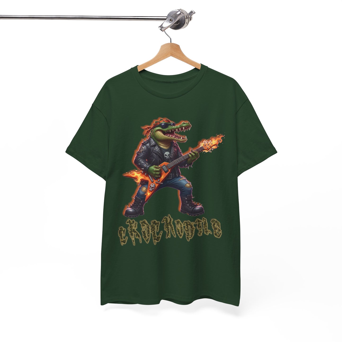 Crocodile Rock Guitar Tee — Vintage Rock Alligator Graphic T-Shirt