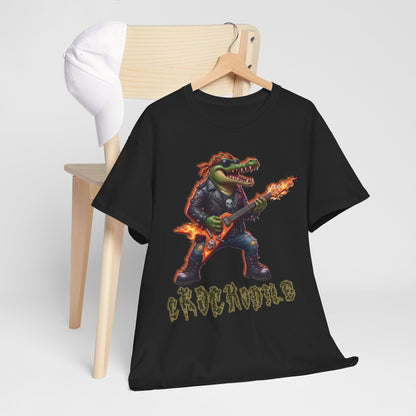Crocodile Rock Guitar Tee — Vintage Rock Alligator Graphic T-Shirt