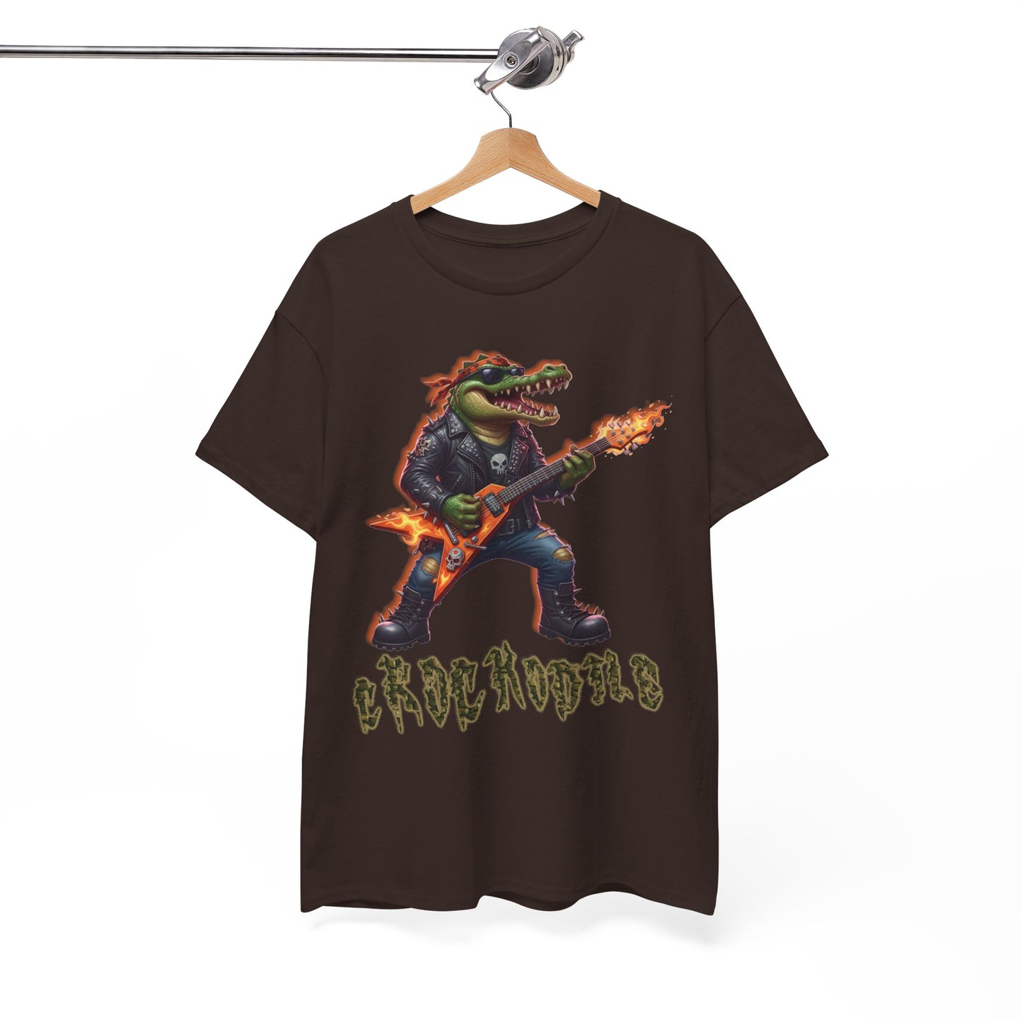 Crocodile Rock Guitar Tee — Vintage Rock Alligator Graphic T-Shirt