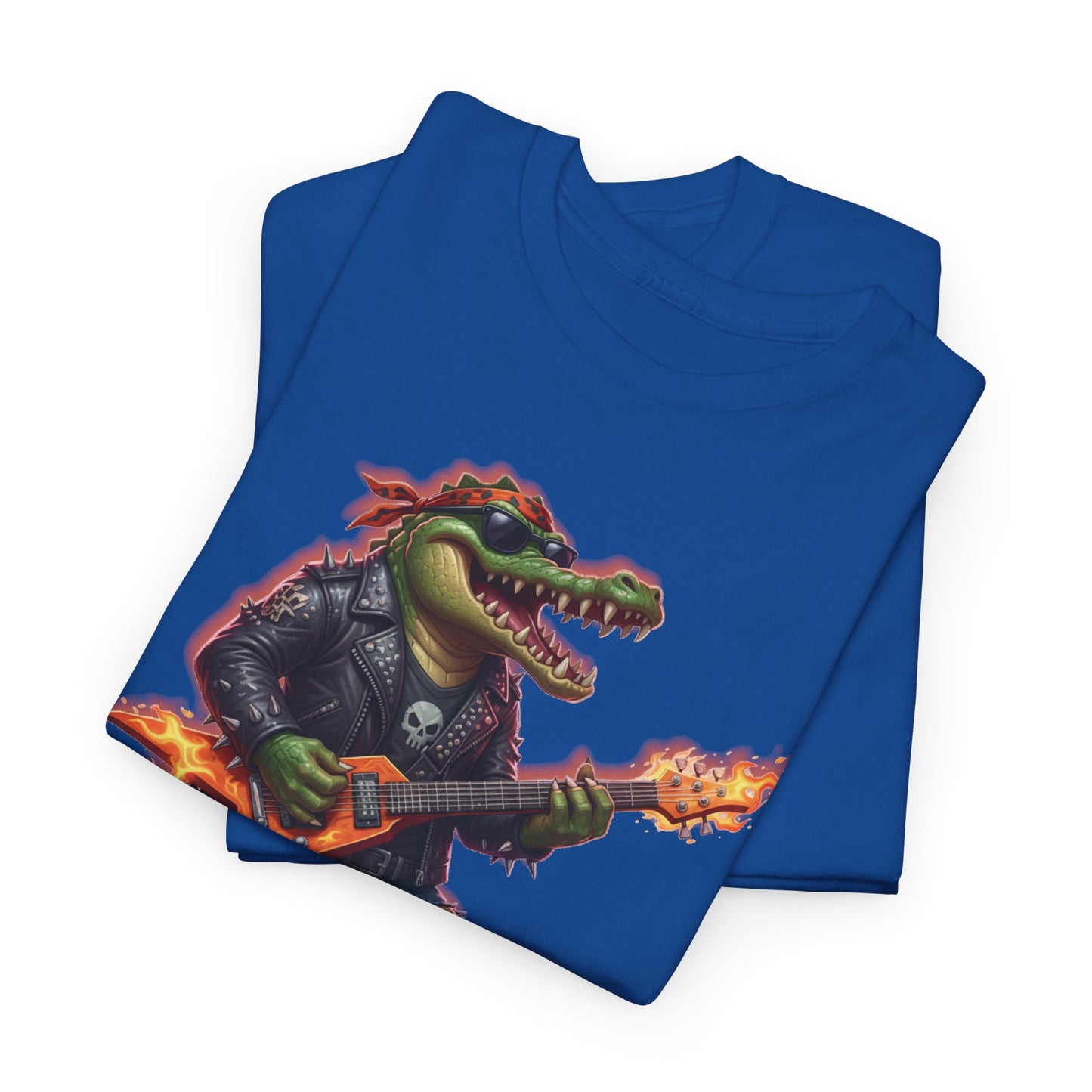 Crocodile Rock Guitar Tee — Vintage Rock Alligator Graphic T-Shirt