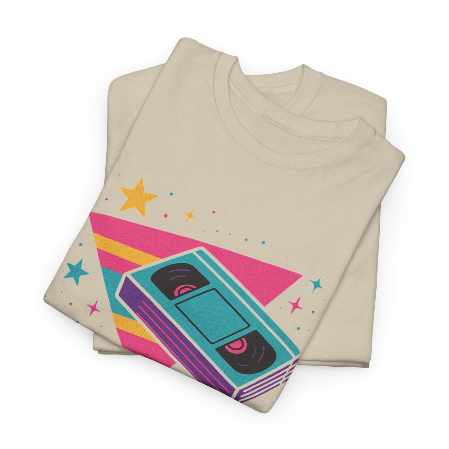 Retro Cassette Tape Tee — 80s Vaporwave Music Graphic T-Shirt