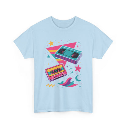 Retro Cassette Tape Tee — 80s Vaporwave Music Graphic T-Shirt