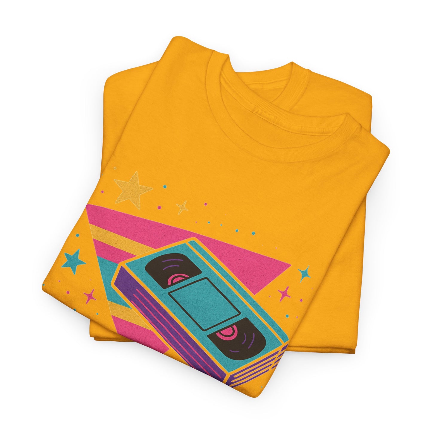 Retro Cassette Tape Tee — 80s Vaporwave Music Graphic T-Shirt