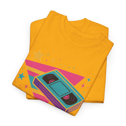 Retro Cassette Tape Tee — 80s Vaporwave Music Graphic T-Shirt