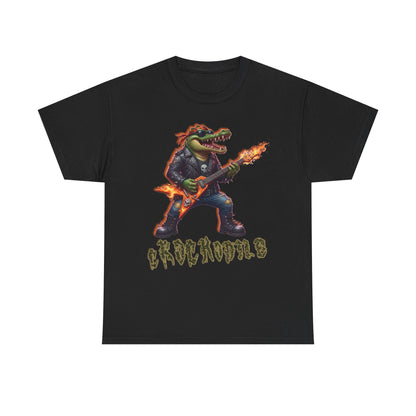Crocodile Rock Guitar Tee — Vintage Rock Alligator Graphic T-Shirt