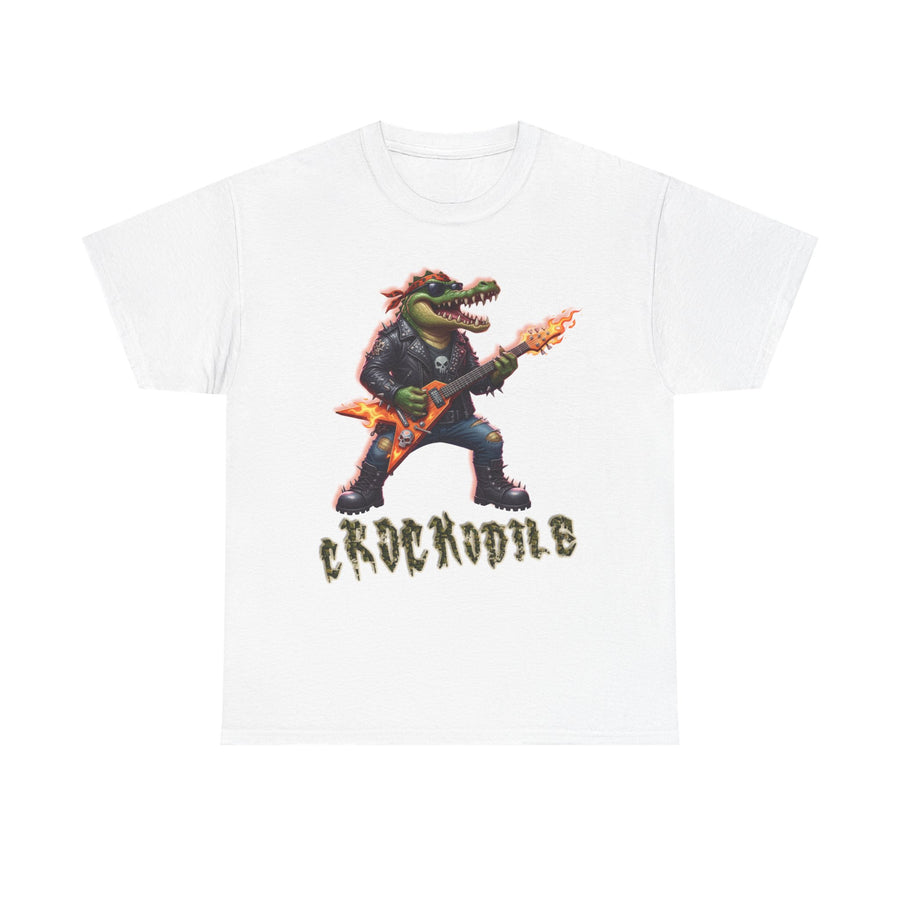 Crocodile Rock Guitar Tee — Vintage Rock Alligator Graphic T-Shirt