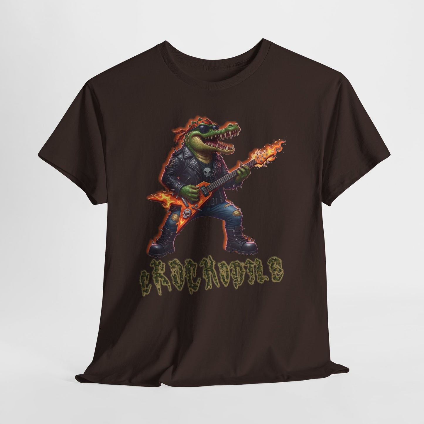 Crocodile Rock Guitar Tee — Vintage Rock Alligator Graphic T-Shirt