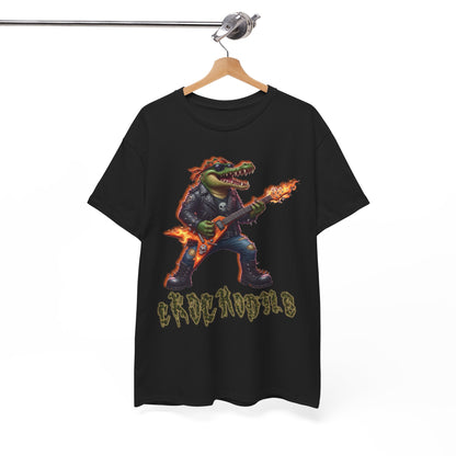 Crocodile Rock Guitar Tee — Vintage Rock Alligator Graphic T-Shirt