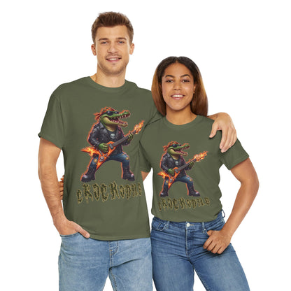 Crocodile Rock Guitar Tee — Vintage Rock Alligator Graphic T-Shirt