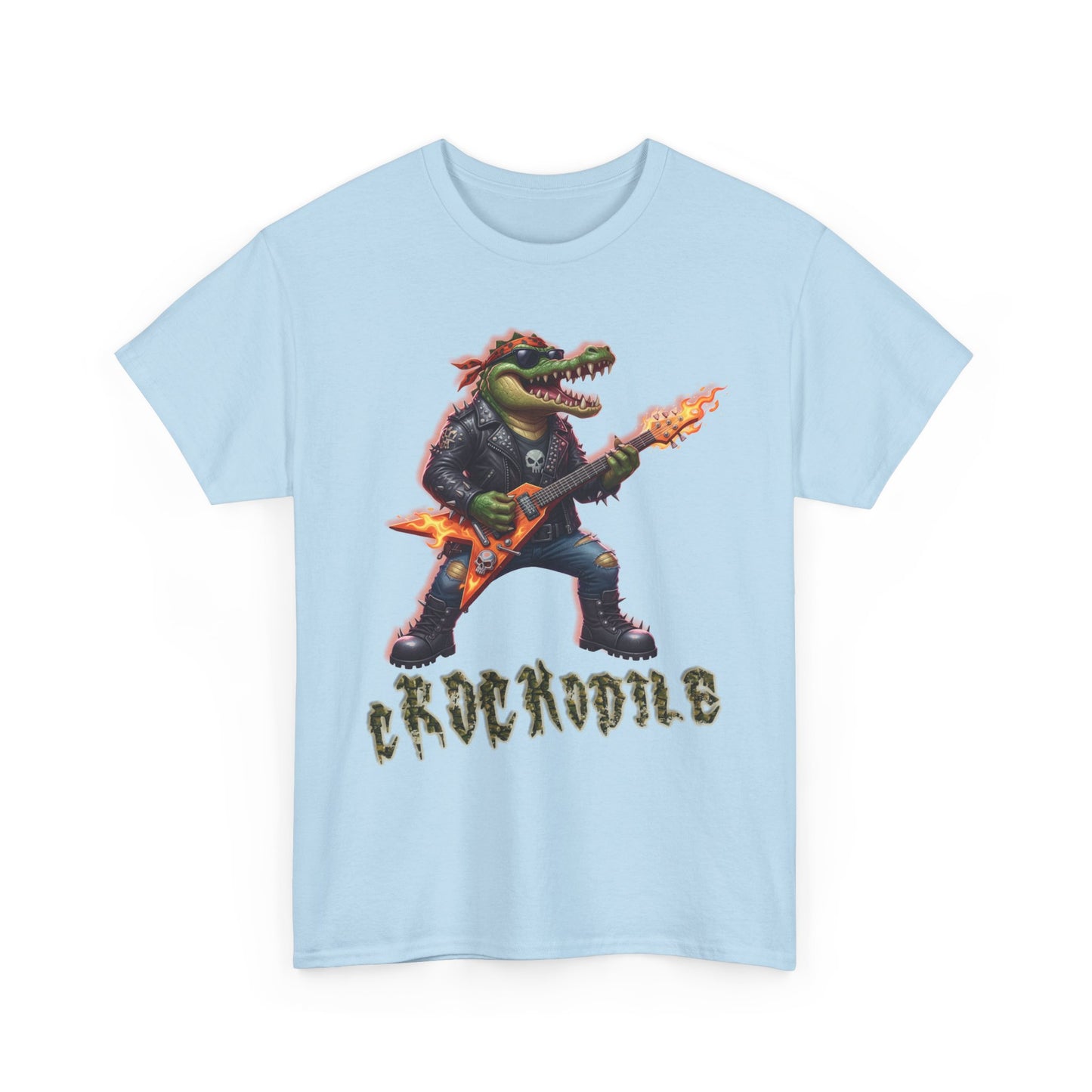 Crocodile Rock Guitar Tee — Vintage Rock Alligator Graphic T-Shirt