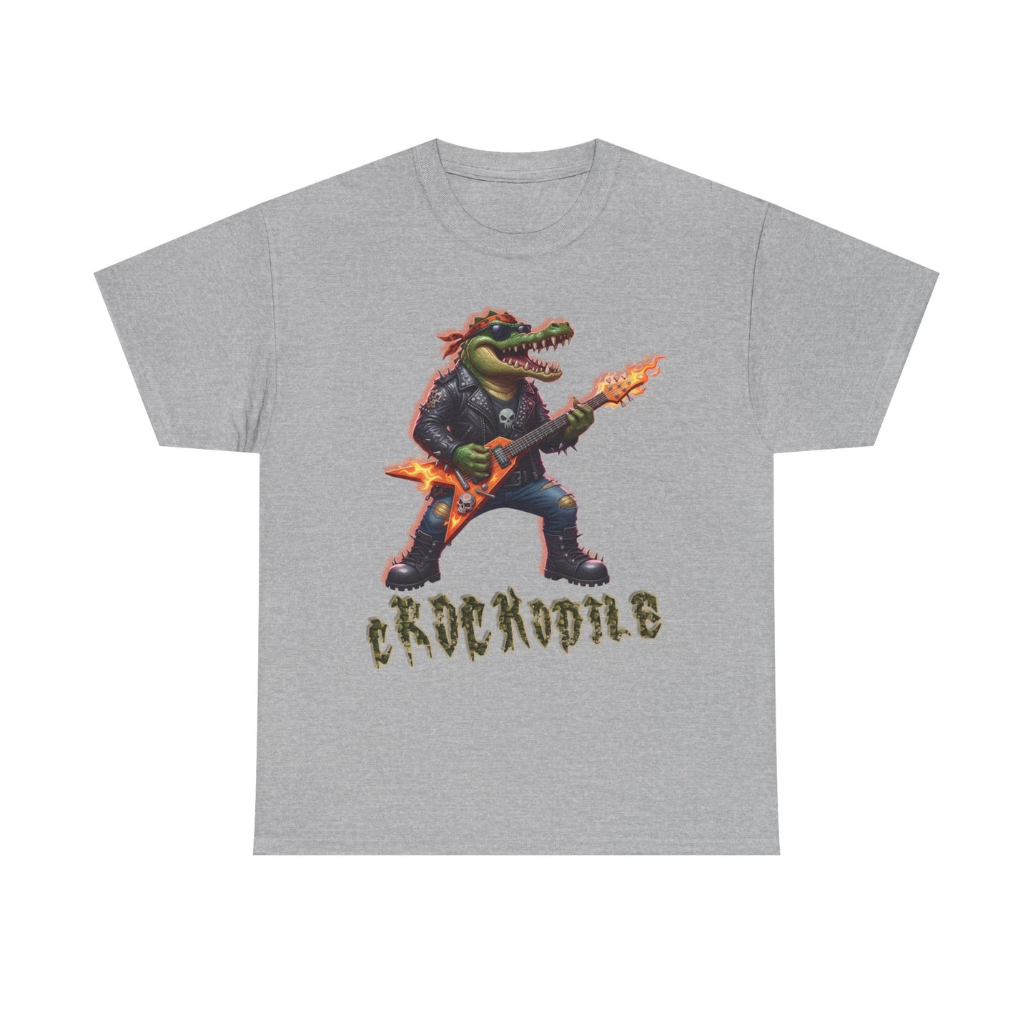 Crocodile Rock Guitar Tee — Vintage Rock Alligator Graphic T-Shirt