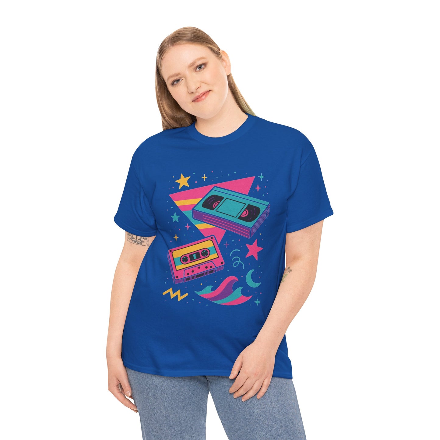 Retro Cassette Tape Tee — 80s Vaporwave Music Graphic T-Shirt