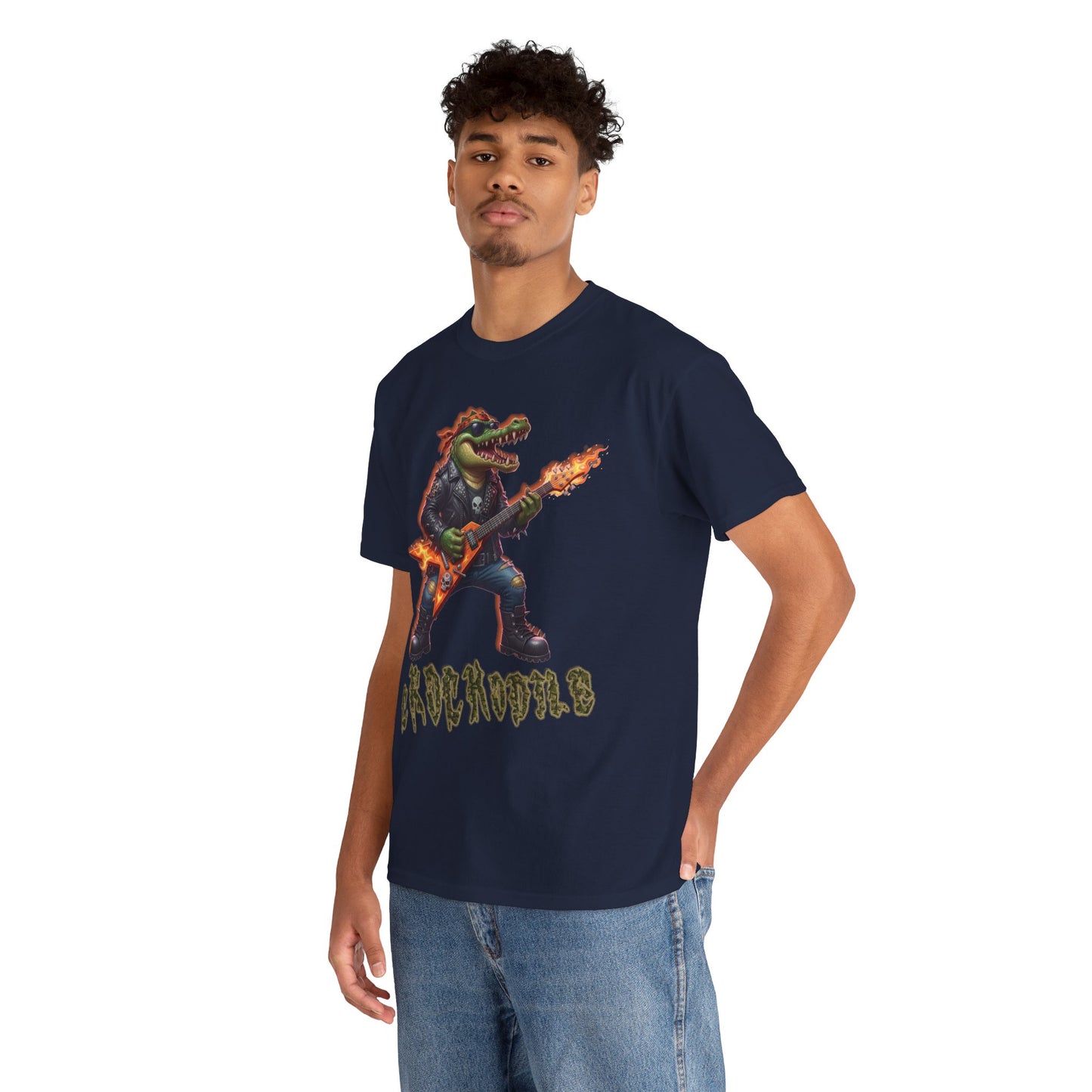 Crocodile Rock Guitar Tee — Vintage Rock Alligator Graphic T-Shirt
