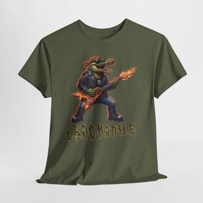 Crocodile Rock Guitar Tee — Vintage Rock Alligator Graphic T-Shirt