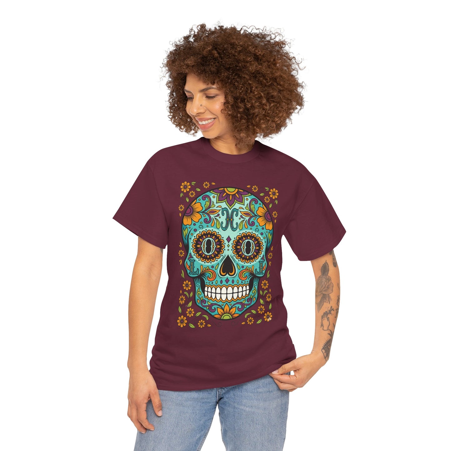 Mexican Loco Skull T‑Shirt — "Loco" Day of the Dead Graphic Tee